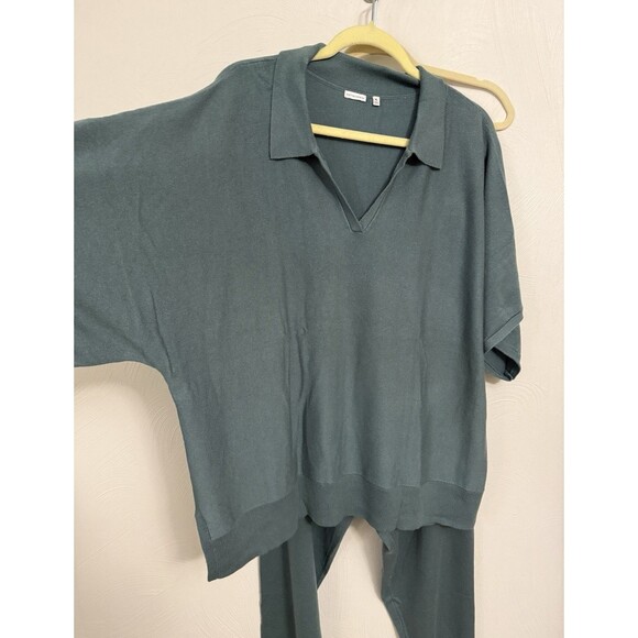 Soma 24/7 XL Premier Knit Sweater Top & Jogger Pant 2 pc Blue Instinct $188 NEW - Picture 4 of 16